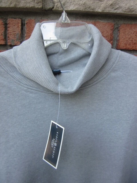 Nuevo $44.50 Etiqueta NUEVO CON ETIQUETAS KAREN SCOTT Gris Cuello Alto Túnica Sudadera 1X 2X 3X Foto 4 de 4