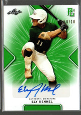 2021 Leaf Perfect Game Showcase Green #BAEK1 Ely Kennel Auto /10