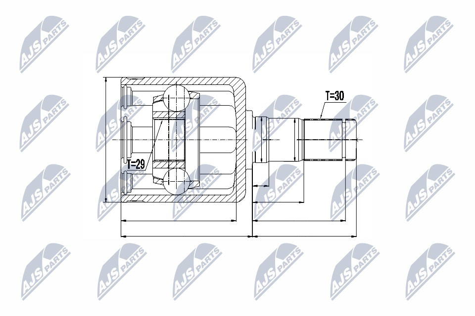 NPW-NS-050 NTY Joint Kit, drive shaft for NISSAN,RENAULT