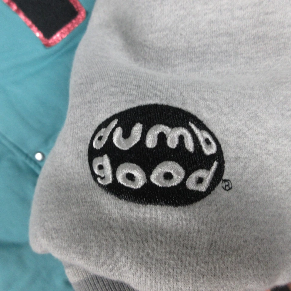 Paul Frank Jacket Mens Medium Blue Julius Varsity Letterman Bomber Coat Logo - Image 4 of 4