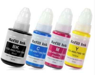 Kompatible Nachfülltinte für Canon GI490 Pixma G2411 G3200 G3400 G3411 von ABC