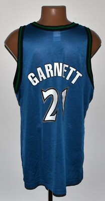 NBA MINNESOTA TIMBERWOLVES BASKETBALL SHIRT CHAMPION 21 GARNETT