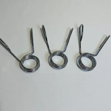Set of 3 Olympic Bar Pinch Spring Barbell 2” Collars Clips Fast Quick On Off