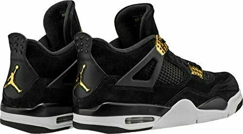 Jordan 4 retro negro con dorado hot sale