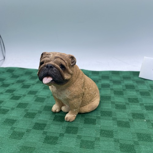 Sandicast Bulldog Figurine 4in tall M 175 Fawn Vintage Dog 