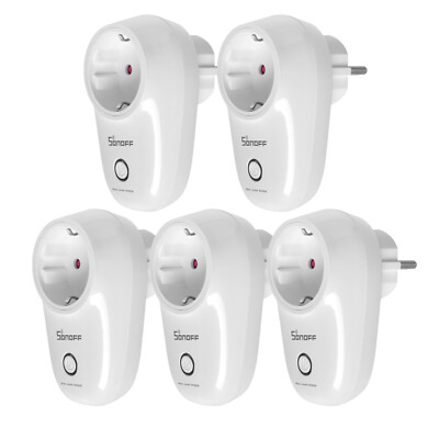 5x SONOFF S26 WIFI 16A Smart Steckdose Schalter   Home Socket APP Fernbedienung