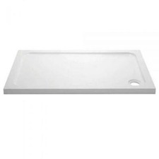Image of Stone Resin Rectangle Shower Tray Base 700mm Wide -Various Length-Waste Choice