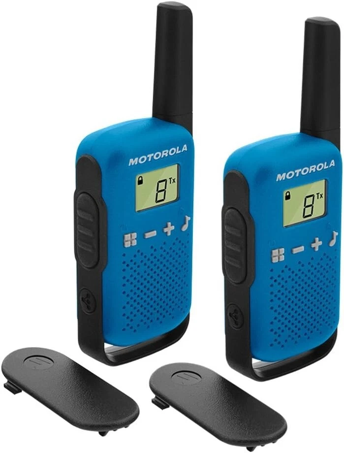 Motorola Talkabout T42 Blau- 2 x PMR-Funkgeräte/Walkie Talkie - 4km Reichweite