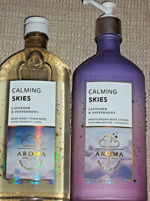 Bath & Body Works AROMA~*LAVENDER & PEPPERMINT*~Body Lotion & Wash/FoamBath