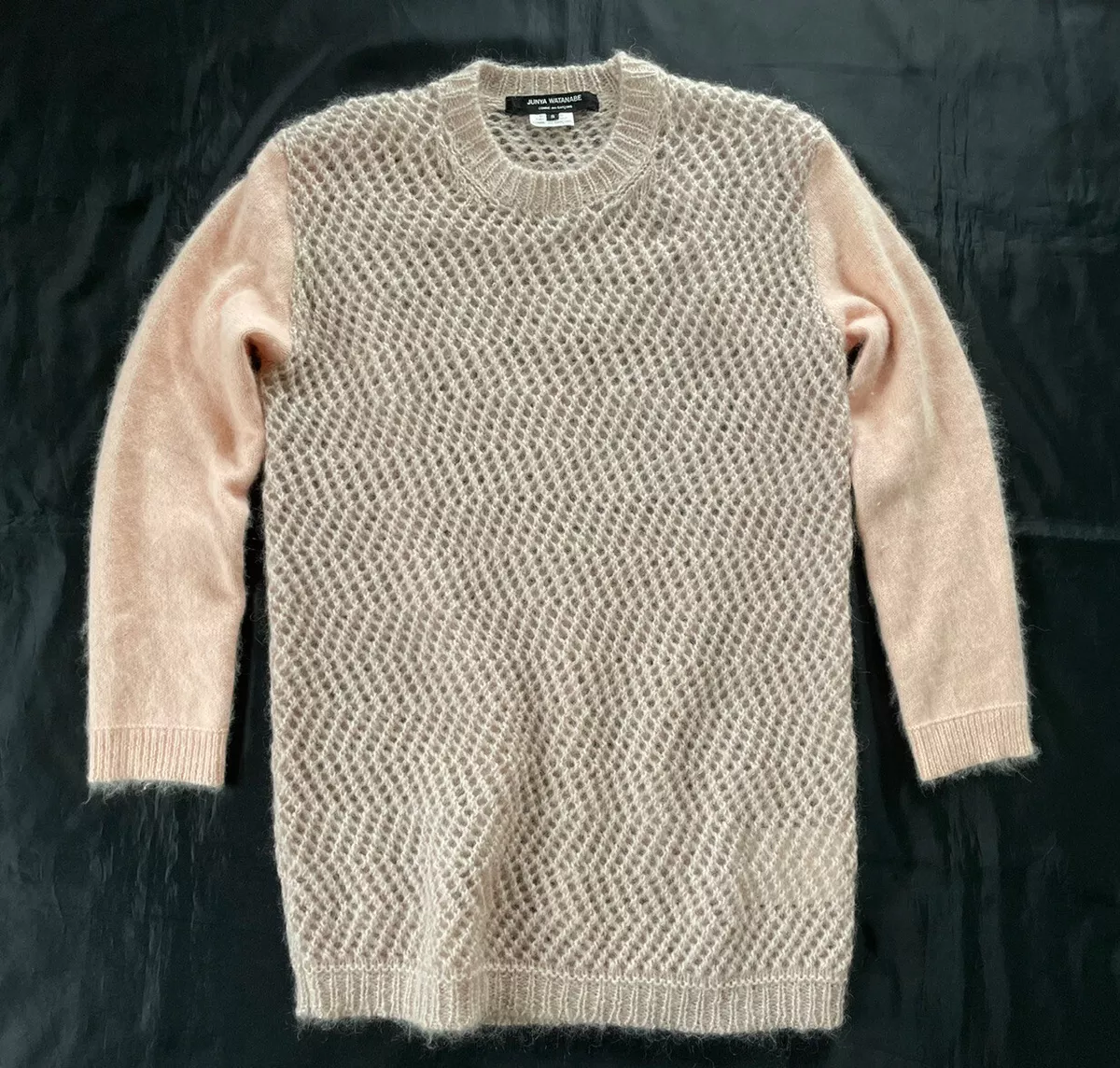 Junya Watanabe Comme Des Garcons Low Gauge Mohair Glitter Tunic Sweater AD2017