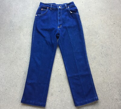 Vtg 80s Lee Riders Mom Jeans Talon Zipper USA Made Dark Wash