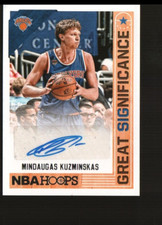 2017-18 NBA Hoops Great SIGnificance #GS-MKZ - Mindaugas Kuzminskas AU 17-082