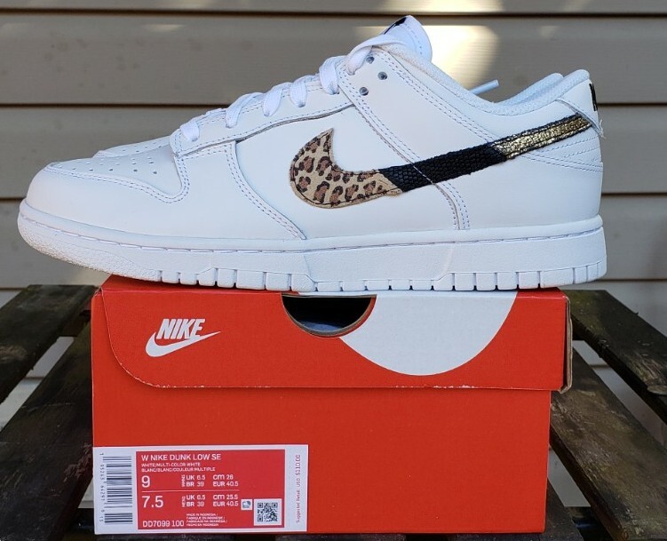 スニーカー Nike DUNK LOW SE DD7099-100 New Nike Dunk Low SE Primal White (DD7099-100) Size Women's