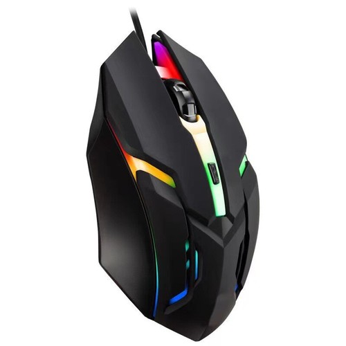 1pc 1600DPI 4Keys Sport LED Luminous Backlit Wired Gaming Mouse Wired For Office - Picture 11 of 14