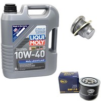 MotoröL ÖLfilter SM118 10W40 5Liter + ÖLablassschraube FüR Renault Volvo Opel
