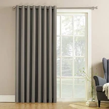  Barrow Energy Efficient Grommet Sliding Patio Door Curtain 100 in x 84 in Grey
