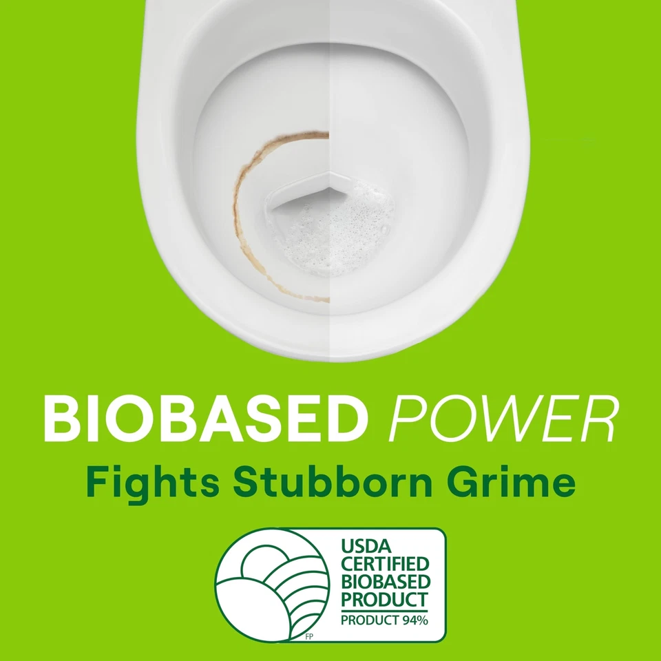 Limpiador de inodoros de séptima generación aroma fresco a menta paquete de 4 sin cloro... Foto 3 de 4