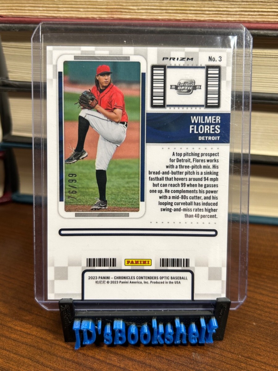 2023 Panini Chronicles #3 Wilmer Flores Contenders Optic Blue 76