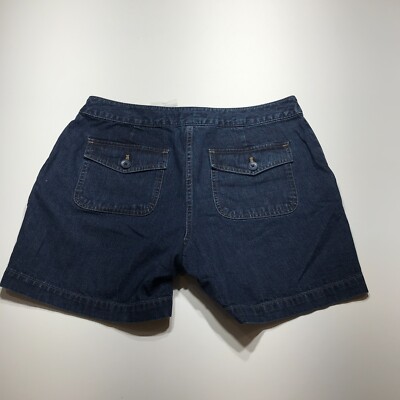 Geoffrey Beene Sport Shorts Womens Size 8 Slash Pocket Midi Mid Rise Dark Wash
