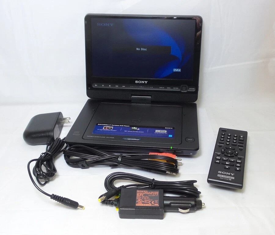 Sony 9-Inch Portable DVD Player - Region 1 - Blue - VGC (DVP-FX930/L)