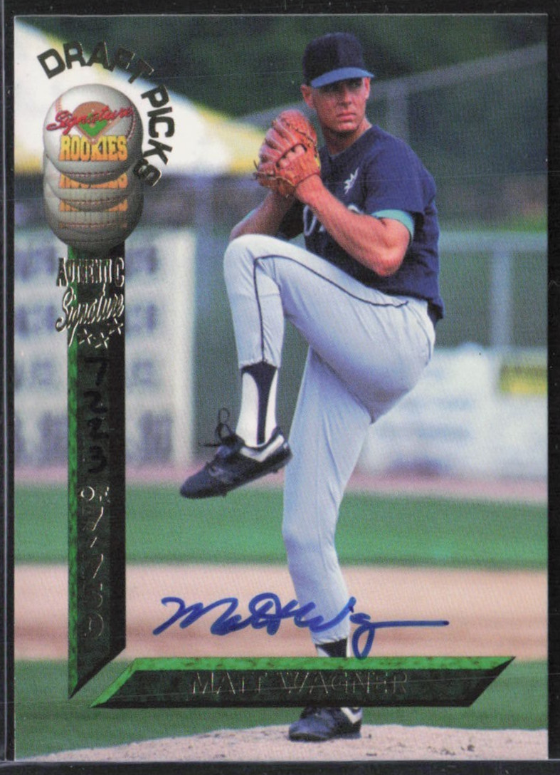 1994 Signature Rookies Draft Picks Autograph /7750 #64 Matt Wagner RC - MINT