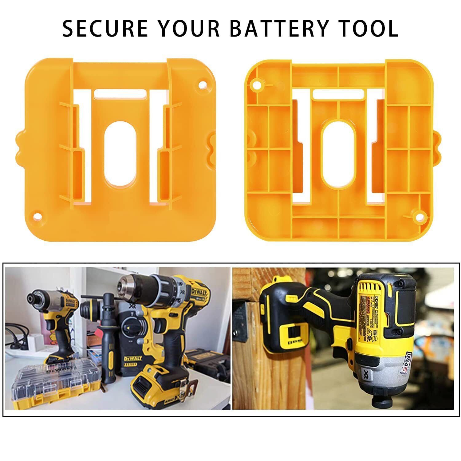 5/10Pcs Battery Holder Wall Mount for Dewalt 20V Battery DCB200 Holder