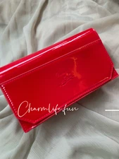 Christian Louboutin Red patent leather Makeup bag Case Beauty Line Gift