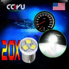 20Pcs BA9S 1815 1895 White 3SMD 2835 LED Boardboard Panel Light Bulb For Chevy