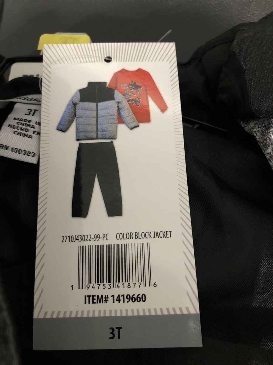専用⑪ Kids Headquarters 3T Puffer Coat Shirt Pants 3 Piece Truck Tractor