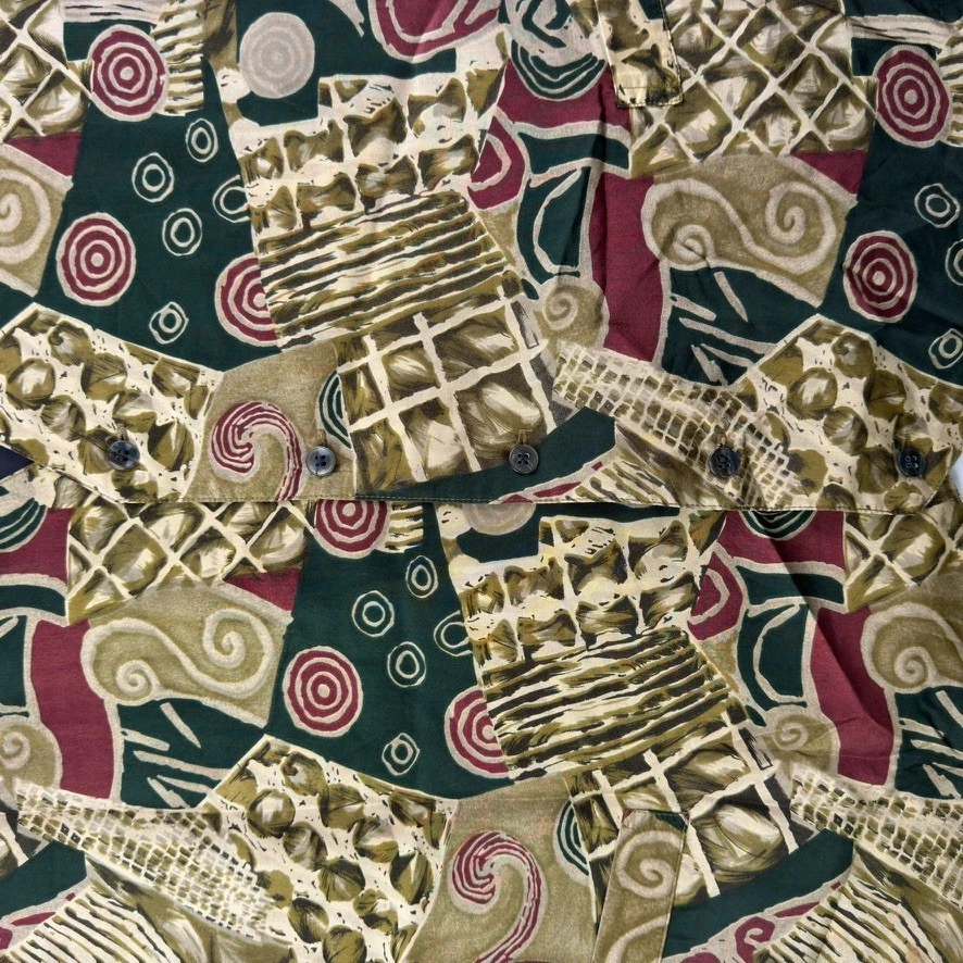 Robert Stock Vest Mens 2XLT Multicolor Abstract Silk Dress Waistcoat Formal - Image 2 of 4