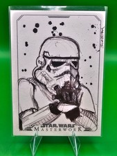 Topps Star Wars Masterwork Sketch Card Storm Trooper 1/1  by Artist John Sloboda