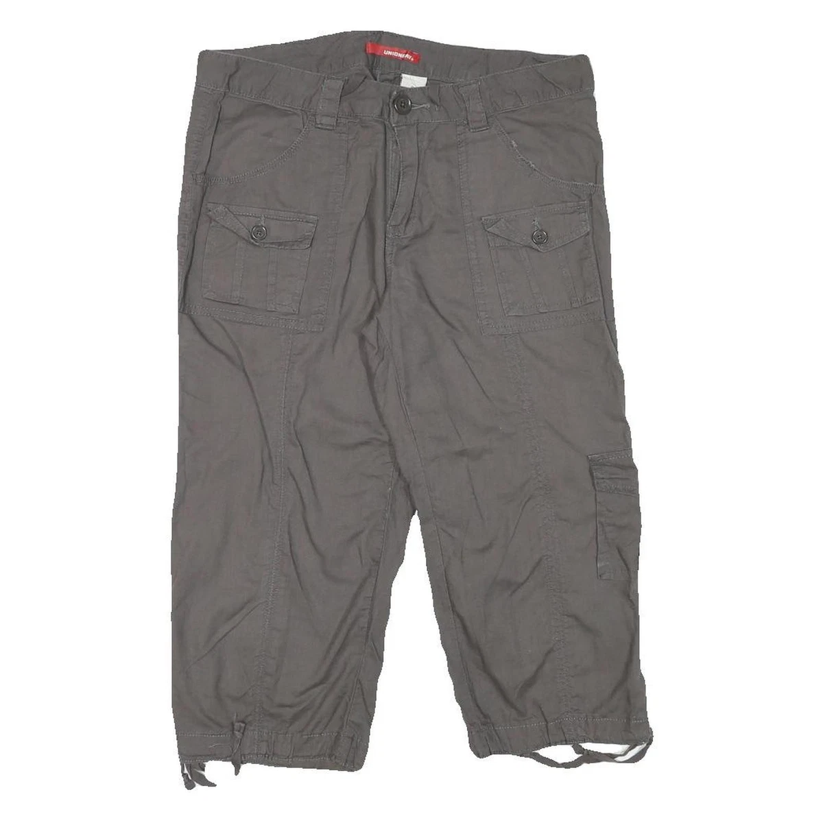 Pantaloncini Cargo Donna In Cotone – Vita Elastica Con Coulisse, Vestibilità Ampia, Multi-tasche, Bermuda Estivi, Colore Nero