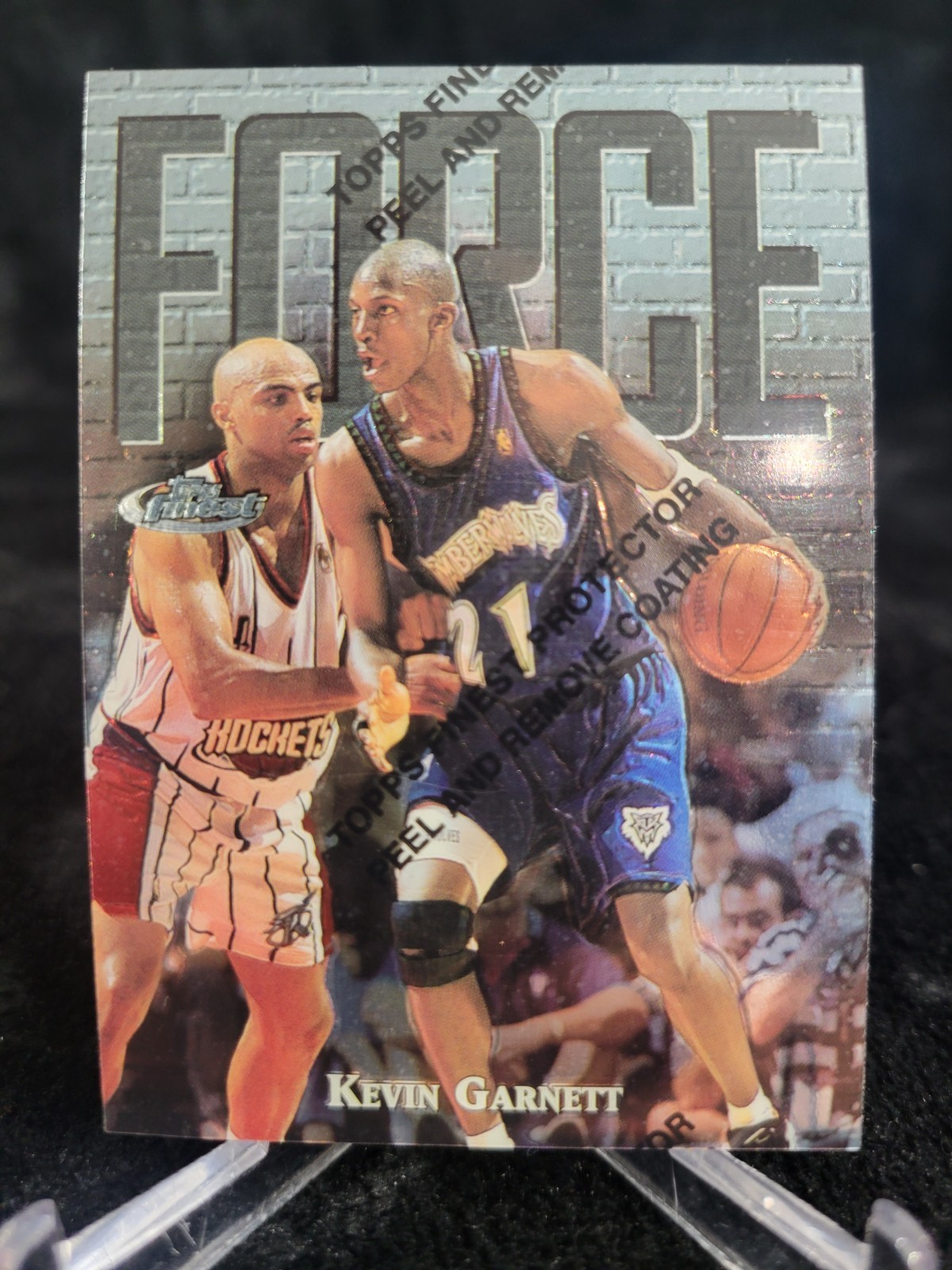 1997-98 Topps Finest   #136  Uncommon Silver  Kevin Garnett   MN T-Wolves    NM