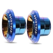 Motorcycle Frame Slider: Scooter Frame Sliders for Front Fork CNC Blue-Blue