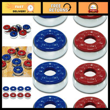 Indoor Shuffleboard Pucks Set of 8 - 2-1/8 Diameter for Home Games Tournament