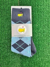 2025 Masters Golf Socks Foot Joy Navy  Light Blue Argyle NEW