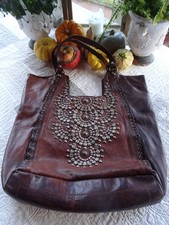 SUBLIME SAC BIJOU CUIR  BOHEME     "  CAMPOMAGGI "+ 1  ECHARPE OFFERTE SUNCOO