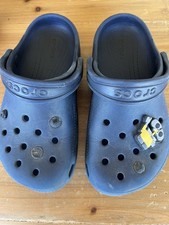 Crocs Classic Clog Unisex Kids Blue Slip On Clogs US Kids 11