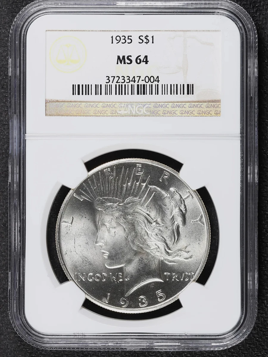 MS 64 Graded 1935 Year Peace Dollars (1921-1935) for sale | eBay