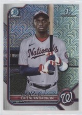 2022 Bowman Chrome Prospects Mega Box Mojo Refractor Cristhian Vaquero 0ui8