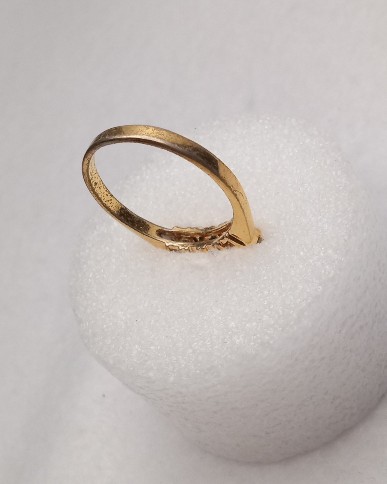 Simulated Diamond, Simulated Emerald 4 Ring Lot S… - image 8