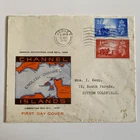 1948 CHANNEL ISLANDS LIBERATION GREAT BRITAIN KGVI STAMPS FDC JERSEY CDS PMK
