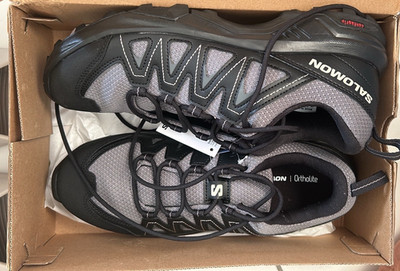 Salomon XBraze Herren Wanderschuhe/Trail-Schuhe Grau/Schwarz mit Ortholite ,EU42