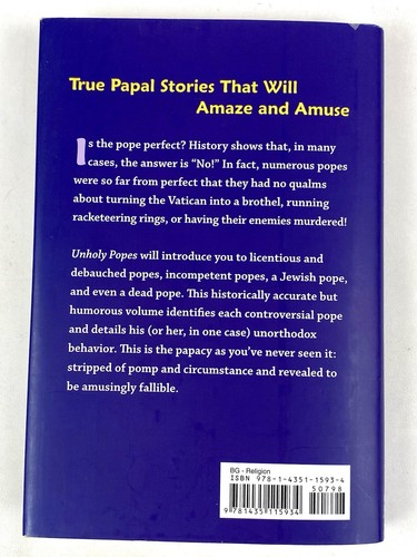 NICE Unholy Popes by Bob Curran (HC, DJ 2010) - Picture 9 of 9