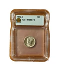 BEAUTIFUL Full Band 1942-D ICG - MS63 FB Silver Mercury Dime 10c