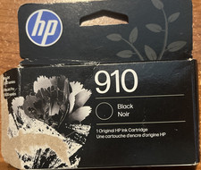 GENUINE HP 910 Black Ink Cartridge factory sealed in an opened box EXP. 02/2028