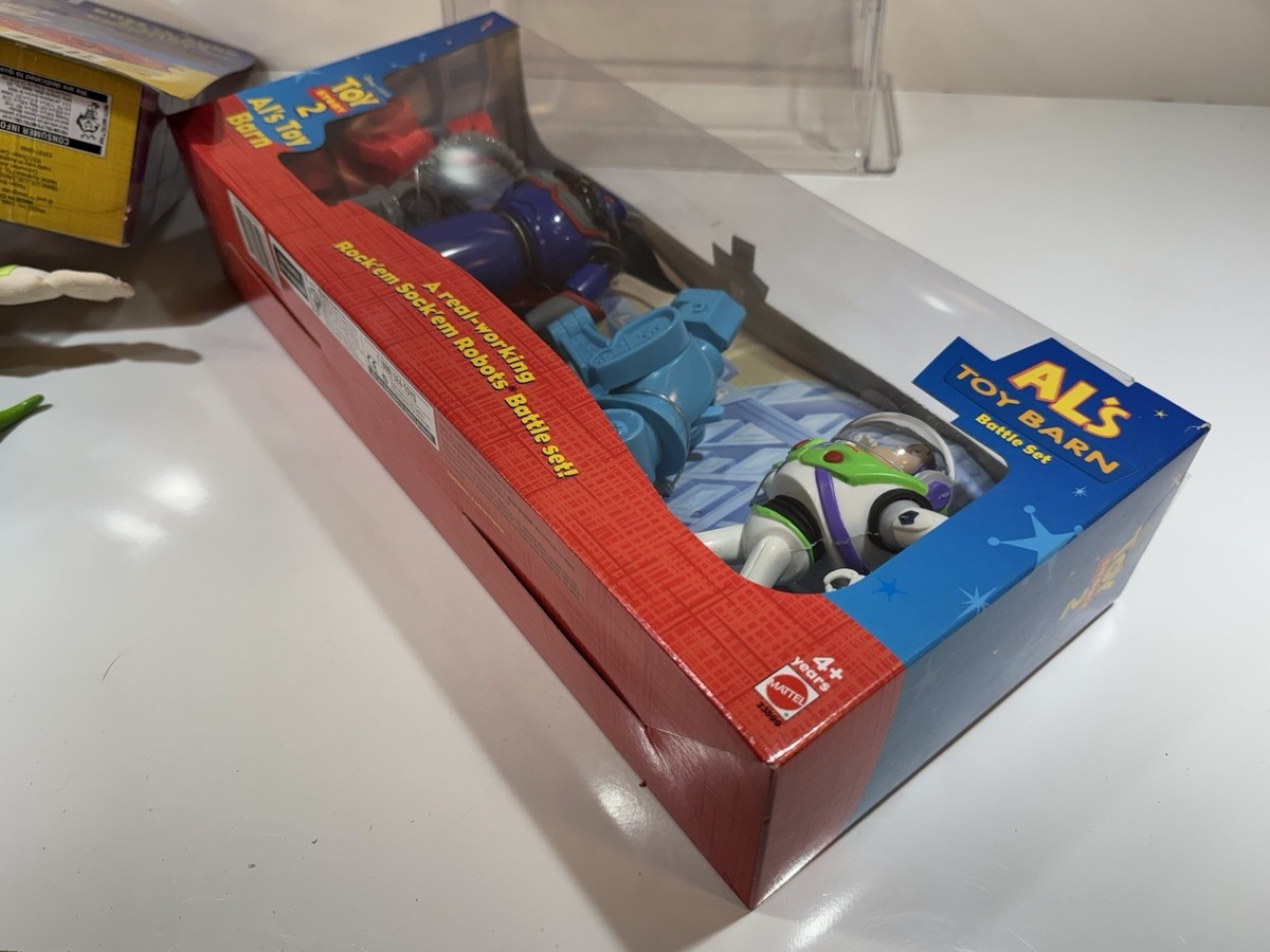1999 Mattel Toy Story 2 Buzz vs Zurg WOODY Roundup Figure Set Lot