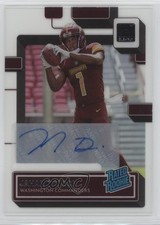 2022 Panini Clearly Donruss Rated Rookie Auto Jahan Dotson #60 Auto 18t1