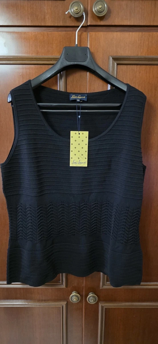 Débardeur Pailleté Luisa Spagnoli Femme - Taille M, Vintage, Jaune
