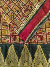 100 Pure Silk Sari Vintage Recycled Saree Silk Printed Fabric Material PSS17739